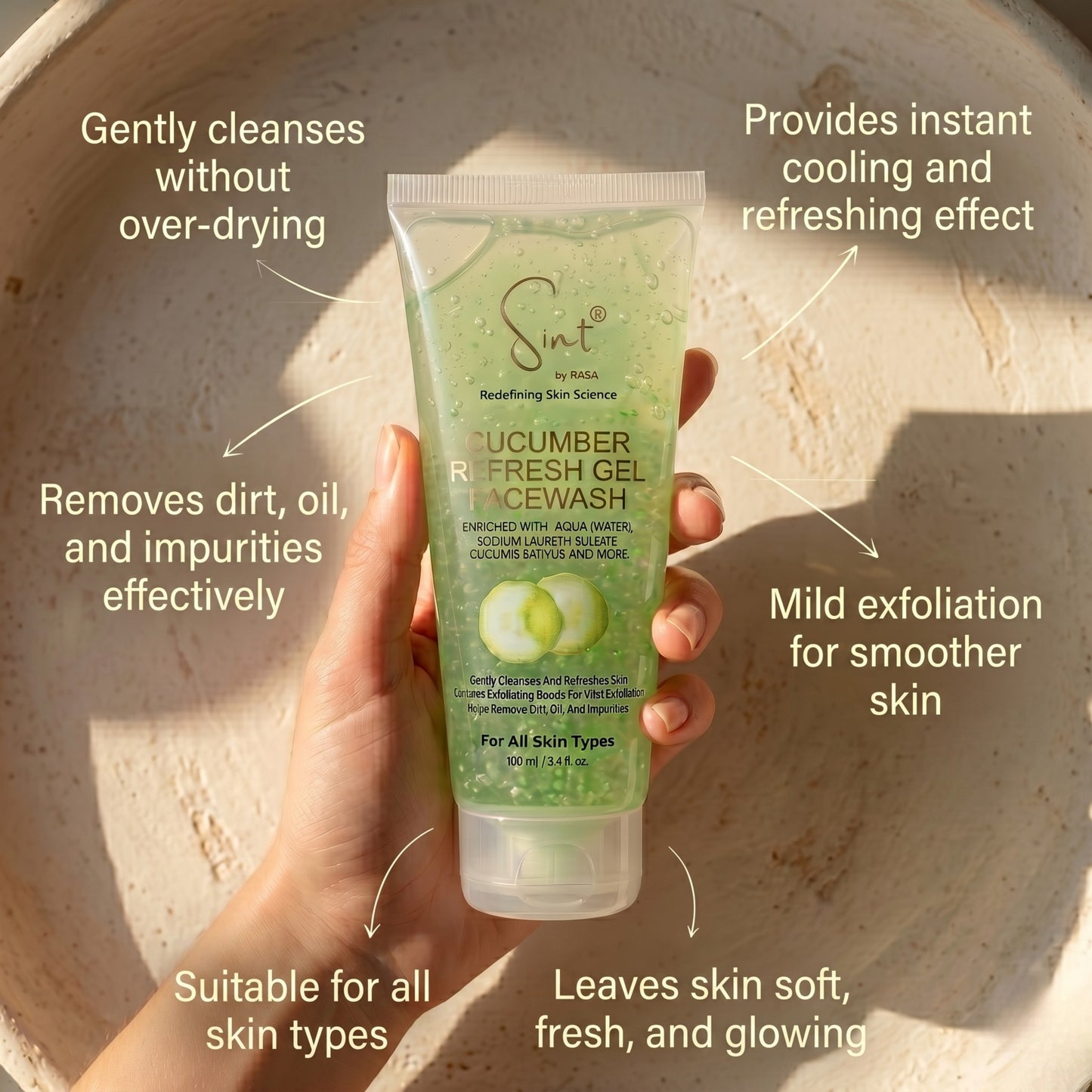 Cucumber Beads Face Wash